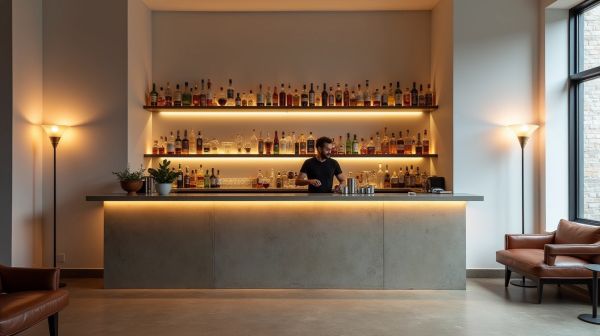Bar en béton ciré : conseils et inspirations pour votre projet