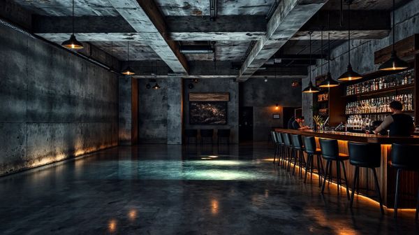 Idées créatives et tendances pour un bar en béton ciré